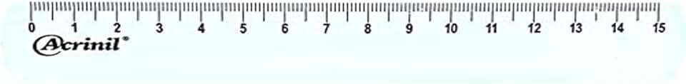 Régua de 15 cm cristal