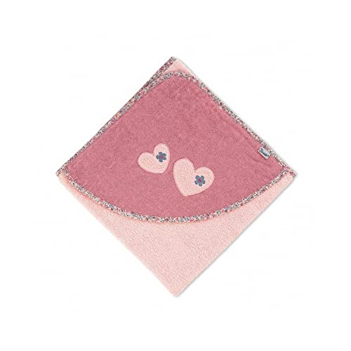 Sterntaler Kapuzenbadetuch Maus Mabel, Alter: ab 0 Monate, 100 x 100 cm, Zartrosa