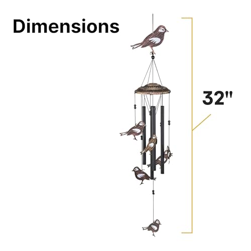 Vp Home SONGBIRDS Wind Chimes For Outside Unique Songbirds Soothing Windchimes Outdoor Decorations Garden Decor Songbirds Gift thumb #2