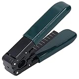 ANKROYU Professionelles Glasfaser-Abisolierwerkzeug, hochpräzise optische Kabel- und Abisolierzange mit PVC-Griff für Glasfaser-Installation, Wartung, Netzwerktechniker, langlebig,