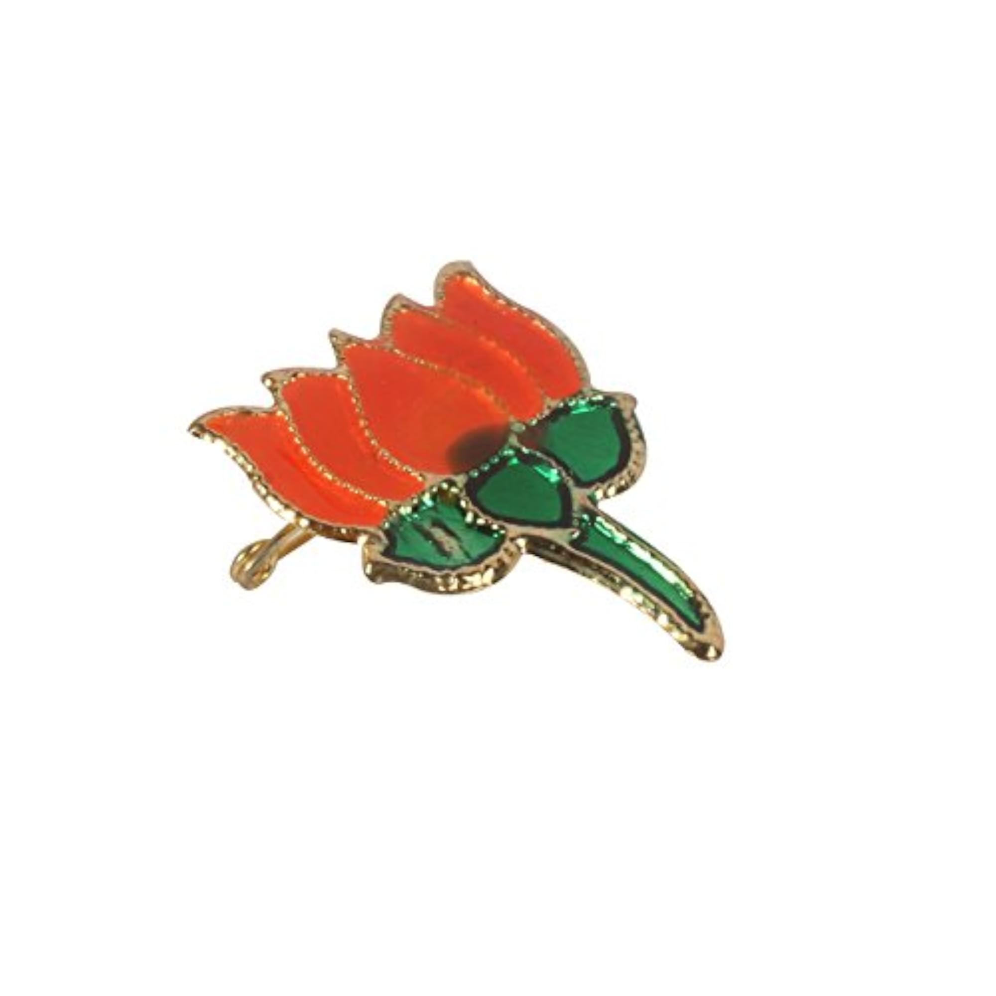 Dhwaj BJP Flag Coat Pin/Brooch/Badge, Pack of 25