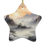 Design polyvalent : avec sa forme d'étoile pentagonale, le pendentif WZYWHJ Birds peut être utilisé pour diverses occasions et préférences personnelles, ce qui en fait une décoration polyvalente et unique pour tout décor festif.