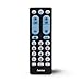 Produktbild Hama Universalfernbedienung TV, für 2 Geräte, große Tasten (Infrarot, lernfähig, leuchtende Tasten, vorprogrammiert, ideal z.B. für TV, Videorekorder, Receiver, 10m Reichweite) schwarz