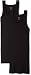 2(X)IST Essential Cotton 2 Pack Square Cut Tank Black Medium