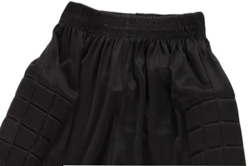 ZUYPSK Voetbalkeeperset voor jongens, sportshirt en sportbroek, gevoerd, lange mouwen, bescherming, uitrustingspak, rood, 176