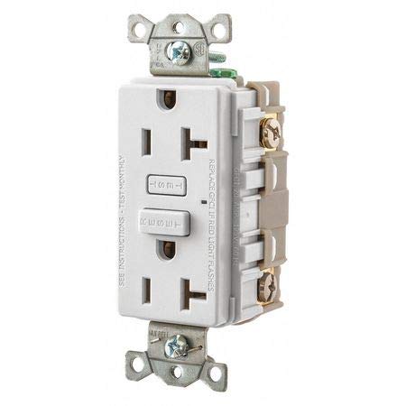 GFCI Receptacle, Self-Testing, 2 Poles