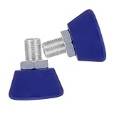 BESPORTBLE 2pcs Adjustable Roller Skate Toe Stoppers Durable Rubber Brake Plugs for Skating Safety Lightweight Wear-Resistant Toe Stop Accessories Blue