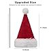 B-Land Unisex-Adult's Santa Hat, Christmas Hat for Adults Women Men Extra Thicken Xmas Holiday Hat with Comfort Liner