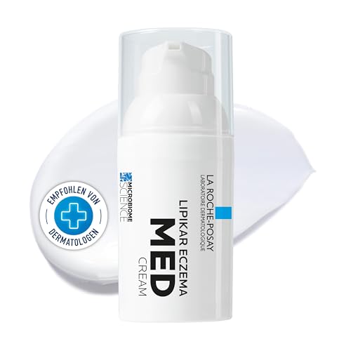 La Roche-Posay Lipikar Eczema Med, Akutcreme zur schnellen Milderung von Ekzem-Symptomen bei Neurodermitis, Unterstützung für das natürliche Mikrobiom der Haut, 30ml