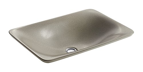 KOHLER K-77716-SSP Shagreen Carillon, ARTIST EDITIONS Rectangle Wading Pool Bathroom Sink,