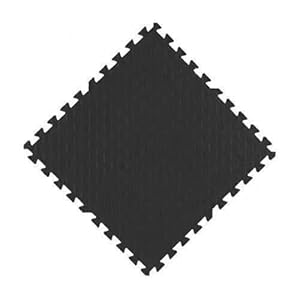 Puzzle Exercise Mat Tiles for Home Gym, Exercise EVA Foam Floor Padding with Border for Workout Equipment, 23.6×23.6×0.78 Inch(Size:15 Pcs,Color:Black)