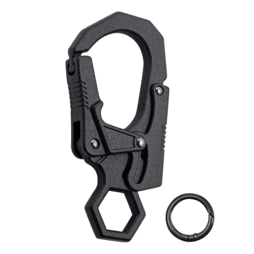 Image of Ahiller Double Locking Carabiner Clip - Zinc Alloy Mens Keychain for Keys