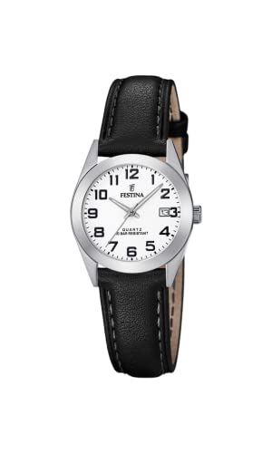 Festina Damen Analog Quarz Uhr mit Leder Armband F20447/1