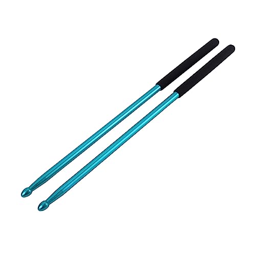 Baquetas metálicas resistentes para principiantes y profesionales, 1 par para práctica en pad de batería y mejora técnica miniatura 1