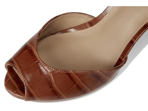 Image of Lauren Ralph Lauren Women's Kyla Crocodile-embossed Leather Sandal | Party Sandals