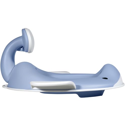 Miniatura 5 de Kindsgut Reductor En Forma De Ballena, Para Niños, En Colores Suaves Y Modernos, Libre De Sustancias Nocivas Y Apto Para Niños - Color Azul Grisáceo Pálido