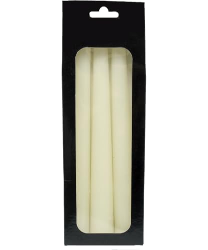 Conjunto 6 Vela Natalina Decoração Branca Para Castiçal 21cm