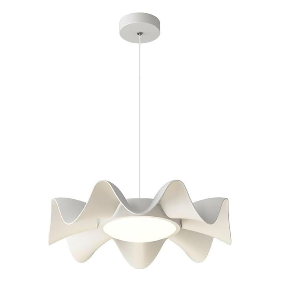 Lustre en acrylique haut de gamme et métal, suspension moderne de 45 cm pour salon