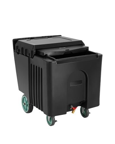 VEVOR Commercial Ice Bin, 125 lbs Portable Ice Caddy, 31.5 x 22.8 x 29 inch Insulated Ice Carrier...