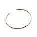 Honeycat Open Adjustable Smooth Thin Cuff Bracelet | Minimalist, Delicate Jewelry (Rose Gold)