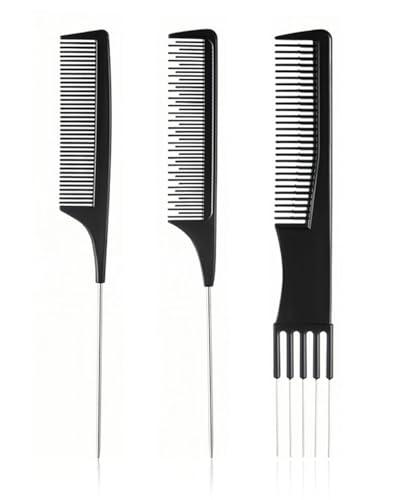 ZAMXHUG Set di pettinini per Capelli - 3 PCS Pettine a Denti Larghi Pettine Capelli Uomo e Donne,pettini a Denti Larghi,pettini da Taglio per Capelli,per Salone Capelli Barbiere Acconciature