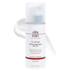 EltaMD UV Lotion Body Sunscreen, SPF 30+ Sunscreen Lotion for Moisturizing, Broad-Spectrum UVA/UVB Protection, Made with Zinc Oxide and Hyaluronic Acid, Safe for All Skin Types, 7.0 oz Pump