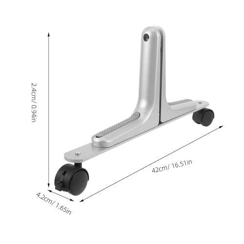 Pieds de support pour cloison à roulettes base paravent pliable argent