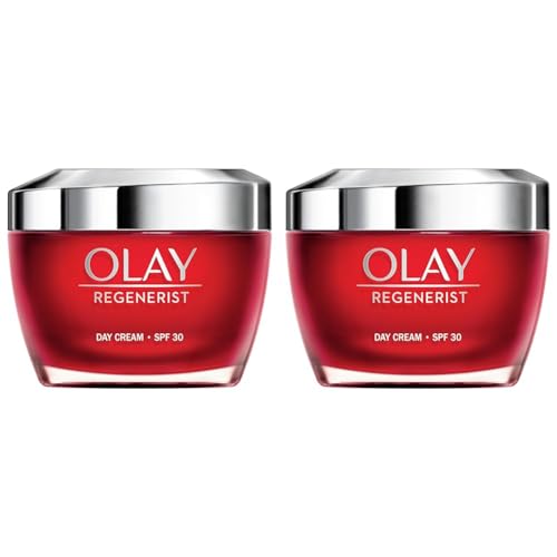 Olay Regenerist Crema Facial De Día Con Spf 30, Fórmula Con Vitamina B3 Y Niacinamida, Hidratación 24h, 50 Mililitro (Paquete de 2)