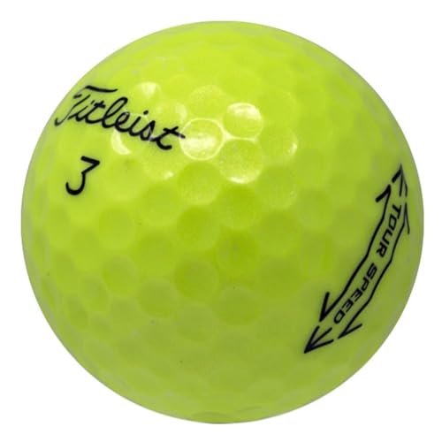 LostGolfBalls - 48 Titleist Yellow Tour Speed Golf Balls in