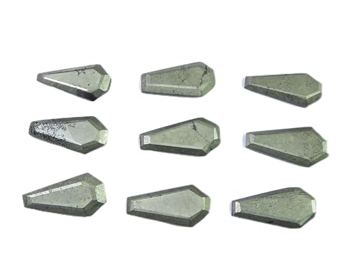 Pyrite naturelle en cercueil 10x20mm pour lithothérapie et création de bijoux ésotériques