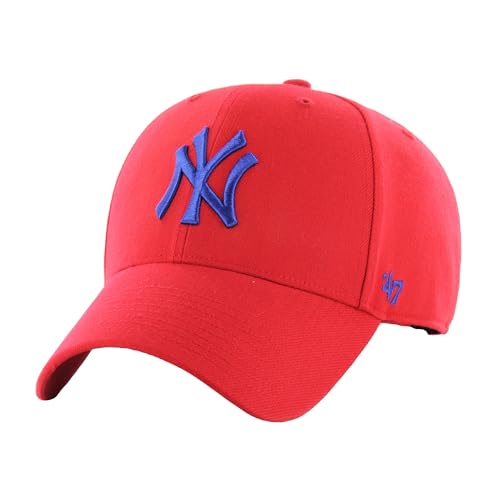 Casquette '47 Brand Snapback MVP rouge broderie New York Yankees finitions haut de gamme