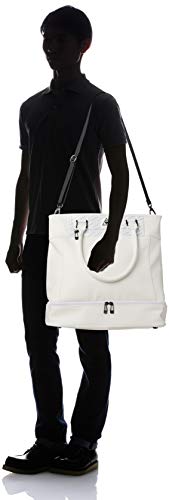 [ルコックスポルティフゴルフ] ゴルフ ボストンバッグ 二層式 シューズポケット ショルダー付き QQBPJA03 メンズ WH00(ホワイト) 7枚目