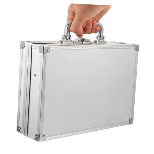 Hemoton Elegant Rolling Tool Box Aluminum Storage Box Organizer for Outdoor Storage3