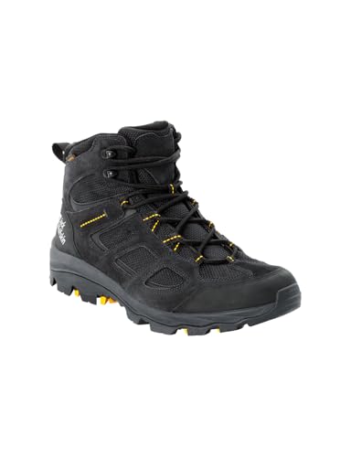 Jack Wolfskin Herren Vojo 3 Texapore Mid M Outdoorschuhe, Black Burly Yellow Xt, 44 EU