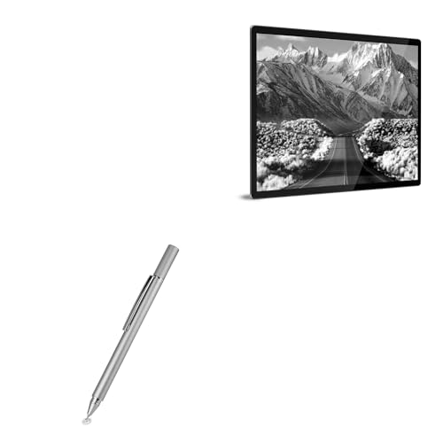 BoxWave Stylus Pen Compatible with AYSTekMann 15.6 in Indoor Interactive LCD - FineTouch Capacitive Stylus, Super Precise Stylus Pen - Metallic Silver