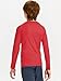 DEVOROPA Youth Boys Compression Thermal Shirt Long Sleeve Kids Fleece Baselayer Soccer Baseball Undershirt Slim Red L
