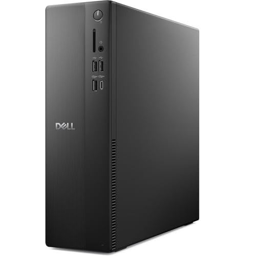 Image of Dell Slim Desktop ECS1250 Ai Computer - Series 2 Intel Core Ultra 7-265 Processor, 32GB DDR5 RAM, 1TB PCIe NVMe SSD, Intel UHD Graphics, Wired Keyboard and Mouse, Windows 11 Pro, Black