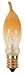 Satco S3243 120V Turn Tip Candelabra Base 7.5-Watt CA5 Incandescent Lamp, Frosted Yellow by Satco