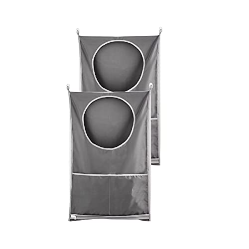2 Pack Door Hanging Laundry Hamper Bag,Laundry Hamper Bags Collapsible, Over Door Laundry Bag,Large Hamper Clothes Storager For Space Saving Large Laundry Organizer Bag Havatree (2 Gray) #TOP4