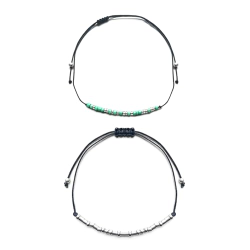 2 pulseras código Morse Anti Trump miniatura 2