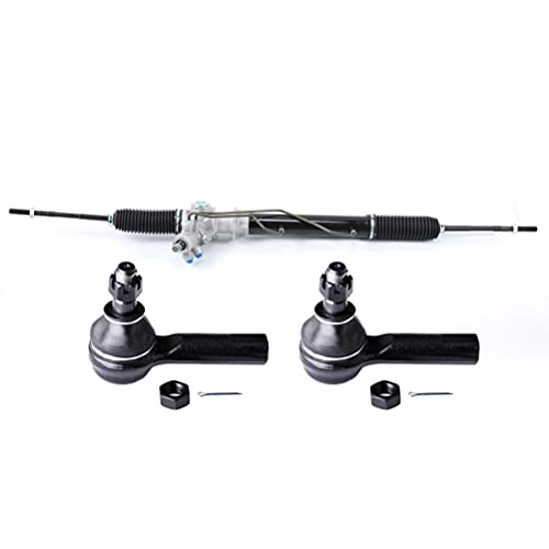ECCPP Complete Power Steering Rack and Pinion Assembly + 2* Tie Rod Ends Fit for Nissan Pathfinder 1996-2004 3.3L 3.5L 5.6L for Infiniti QX4 1997-2003 3.3L 3.5L