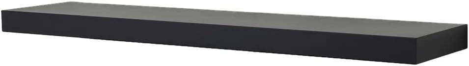 MANTELSDIRECT Tucker 68 Inch Metal Powder Coated Steel Non-Combustible Fireplace Mantel Shelf - Black | Beautiful Modern Shelf Perfect for Electric Fireplaces and More!