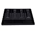 DEWIN Cassetto Porta Contanti,Casella del Registratore di Cassa Nuovo Negozio Classificare Moneta per Cassiere Cassetto Porta Contanti 4 Banconote da 3 Monete ( Nero )