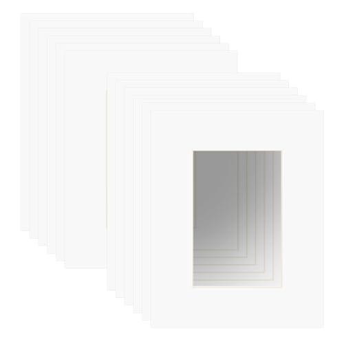 ZBEIVAN 8x10 White Mats