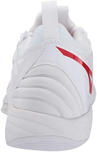 Mizuno Women's Wave Momentum Volleyball Shoe, White-red, 7 | Image 2
