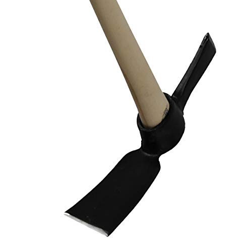 Srendi Heavy Duty Mattock 5lb Head and 36 Solid Wooden Handle