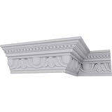 Ekena Millwork MLD04X03X05ED Edinburgh Crown Moulding, 4'H x 2 3/8'P x 4 5/8'F x 94 1/2'L, White