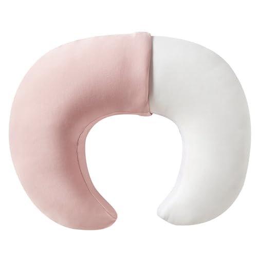 Image of QUENESS Nursing Pillow, Plus Size Breastfeeding Pillow Original Support for Baby Boys Girls Breastfeeding Essentials, with Removable Soft Cotton Cover (Sepia Rose, Large (25.59*20.08*6.30 Inches))