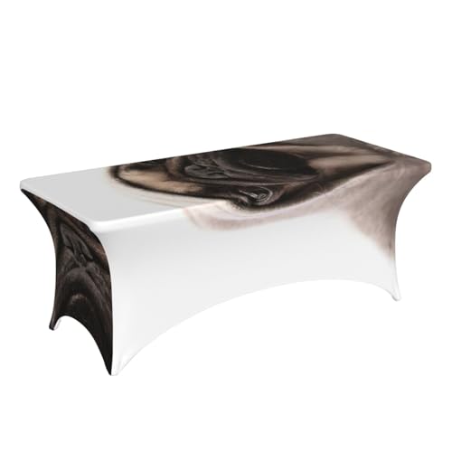 Housse de table extensible 1,8m EdWal imprimé carlin pour fête - 4