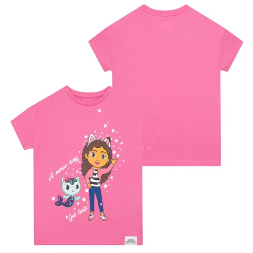 DreamWorks Gabbys Dollhouse Shirt | Girls T Shirt Gabby and Mercat | Girls T Shirts2